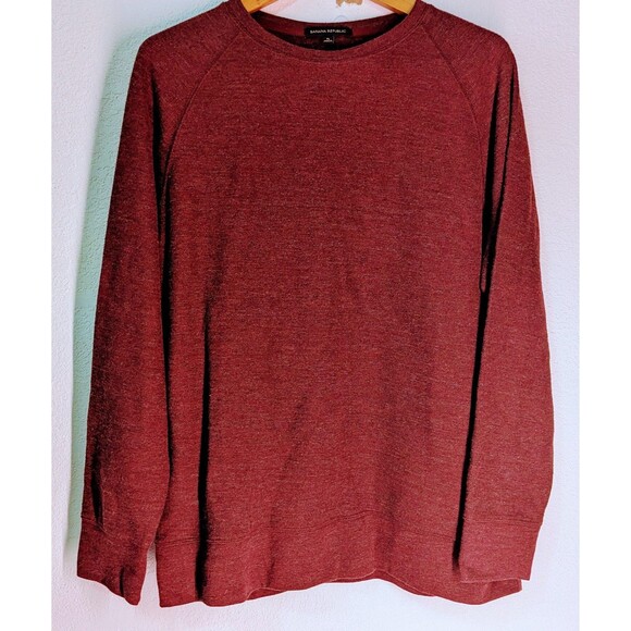 Banana Republic Women’s Size XL Rust Red Waffle Knit Sweater Unisex (72) - Picture 1 of 3